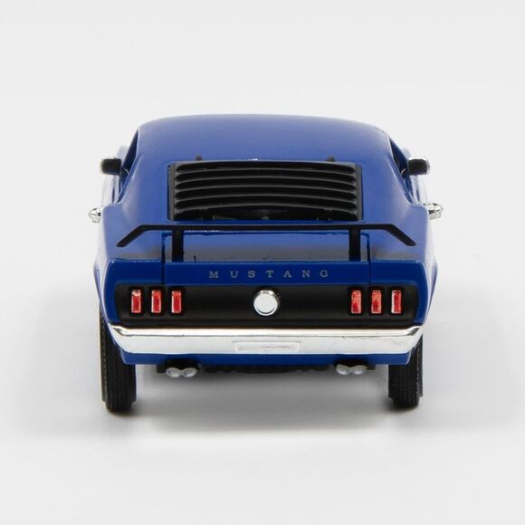 ARKO 1:32 Diecast 1969 Ford Mustang Boss 302 Fastback Hardtop in Blue and Black - Picture 8 of 9